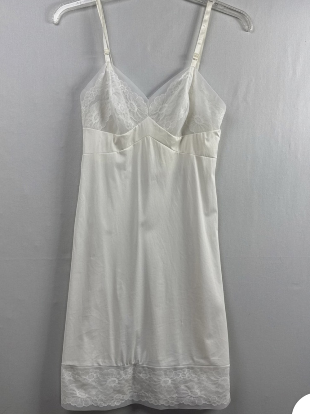 Authentic Vintage Vanity Fair Ivory Lace-Trim Slip (Bridal)